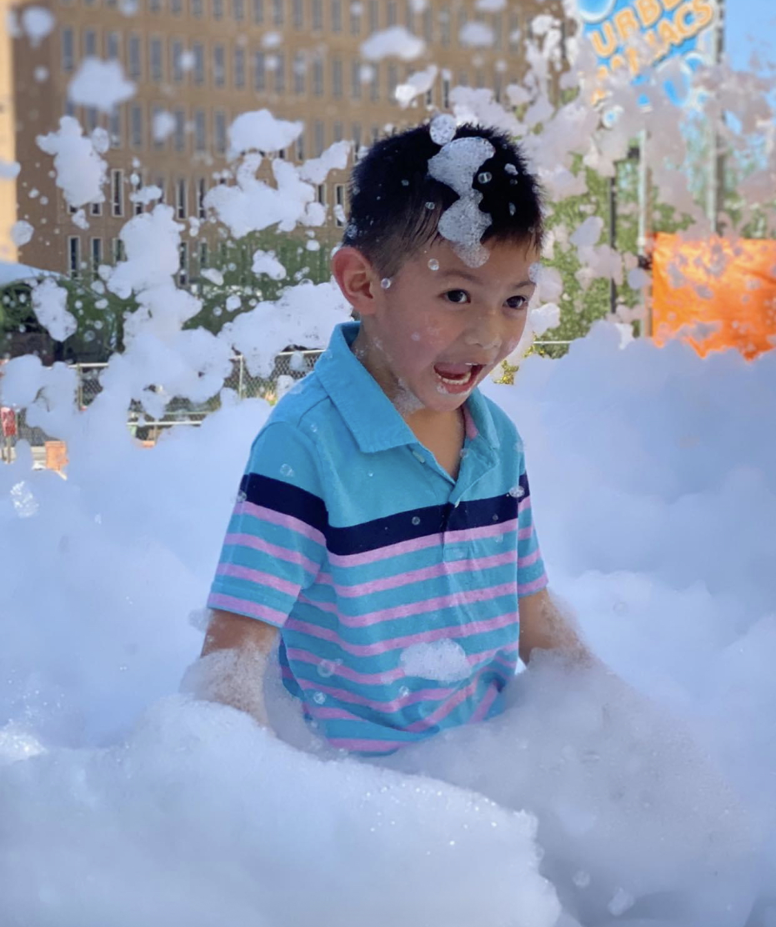 Foam party scene